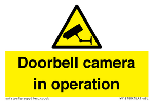 Doorbell camera in operation